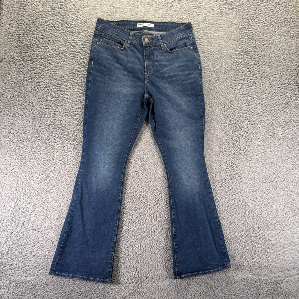 Signature by Levi's Jeans Womens 12 Blue Cotton Denim Bootcut Leg Shaping Faded